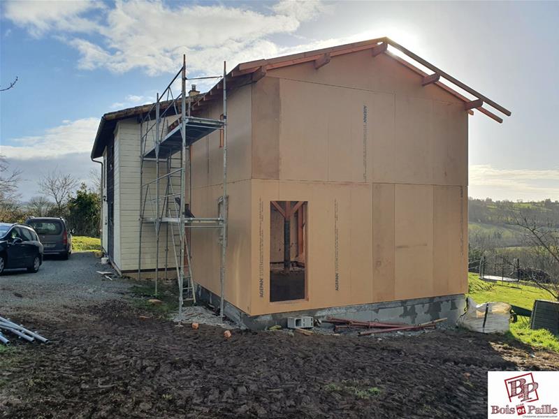 Extension d'une maison paille à Clavé (79)